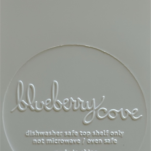 Blueberry Cove Mushroom Floral Bird Oval Platter Melamine NEW Pink Purple Blue - Picture 4 of 4